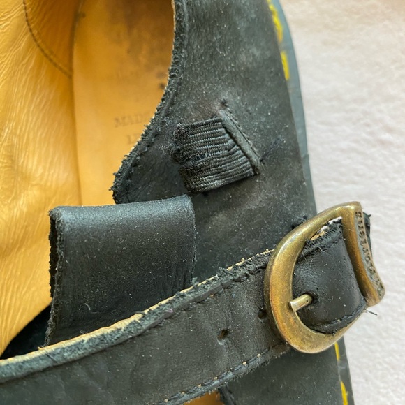 VINTAGE RARE Black Dr. Martens Mary Jane’s  Made in England Litte Girls size 2 - Picture 13 of 16